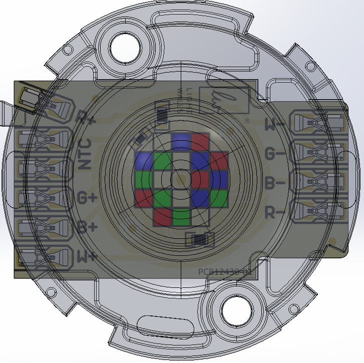 Down Light System Kit - RGBW - 20W - 70mm